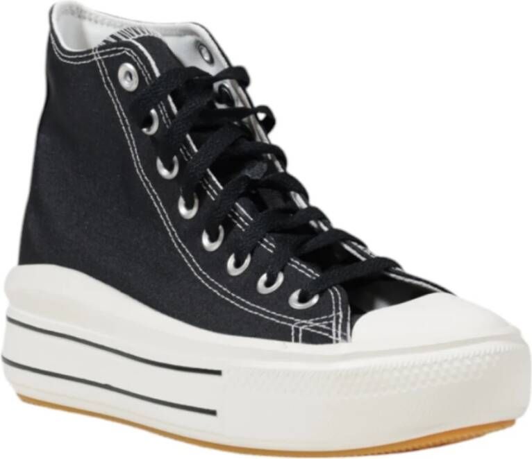 Converse Zwarte Veterschoenen van Leer