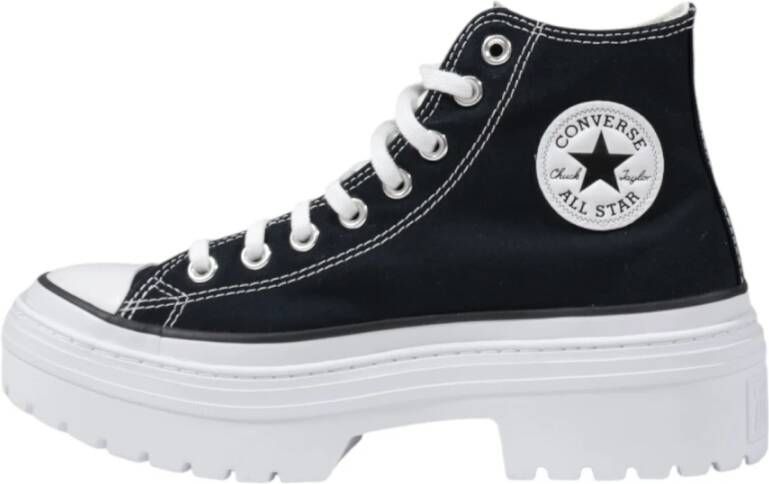 Converse Zwarte Veterschoenen van Stof