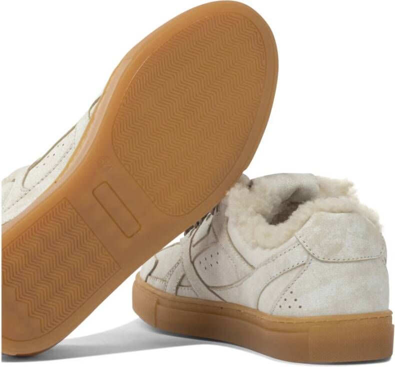 Copenhagen Shoes Beige Leren Sneakers Stijlvolle Casual Look