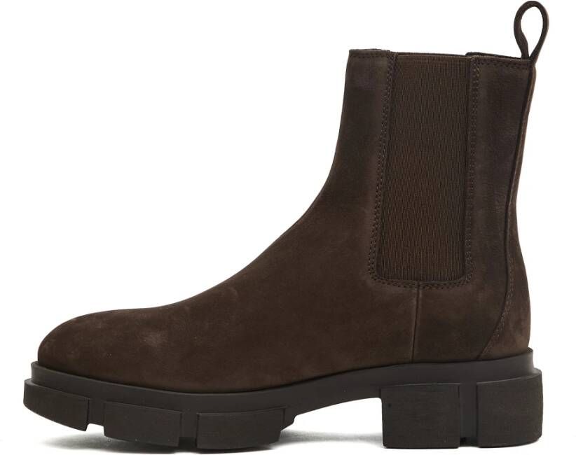 Copenhagen Shoes Bruine Suède Enkellaarzen