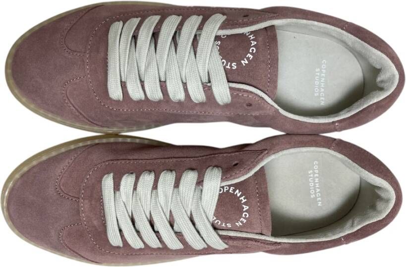 Copenhagen Shoes Donkerroze Suède Damessneaker
