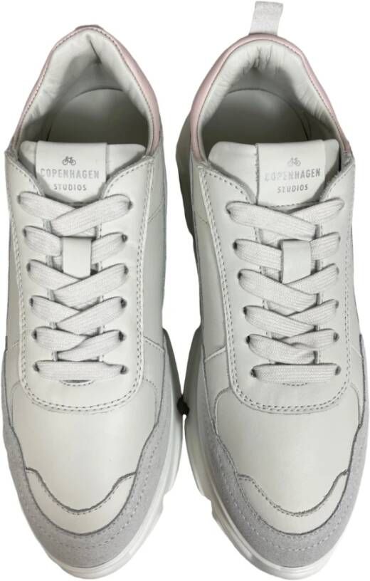 Copenhagen Shoes Leren Mix Dames Sneaker Wit Gray Dames