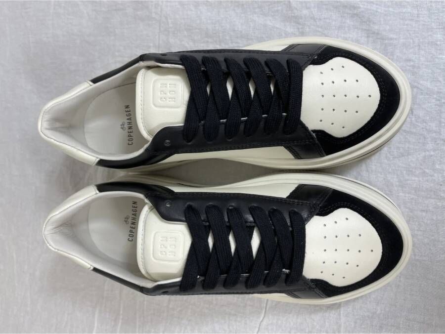 Copenhagen Shoes Leren Mix Dames Sneaker Zwart Wit White Dames