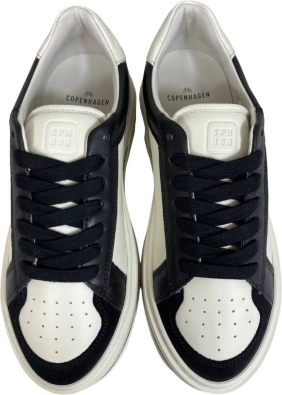 Copenhagen Shoes Leren Mix Dames Sneaker Zwart Wit White Dames