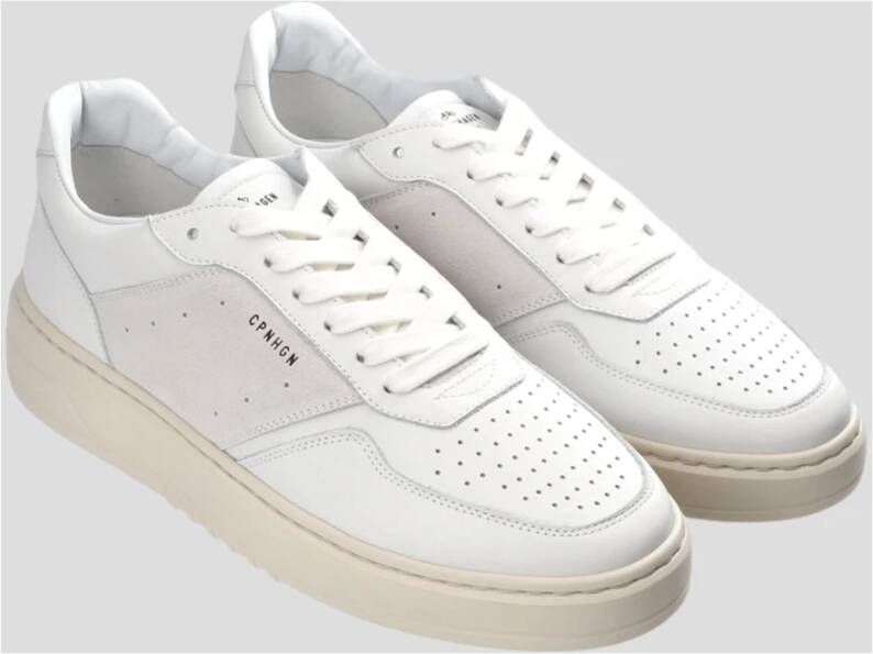 Copenhagen Shoes Leren Mix Sneaker White Heren