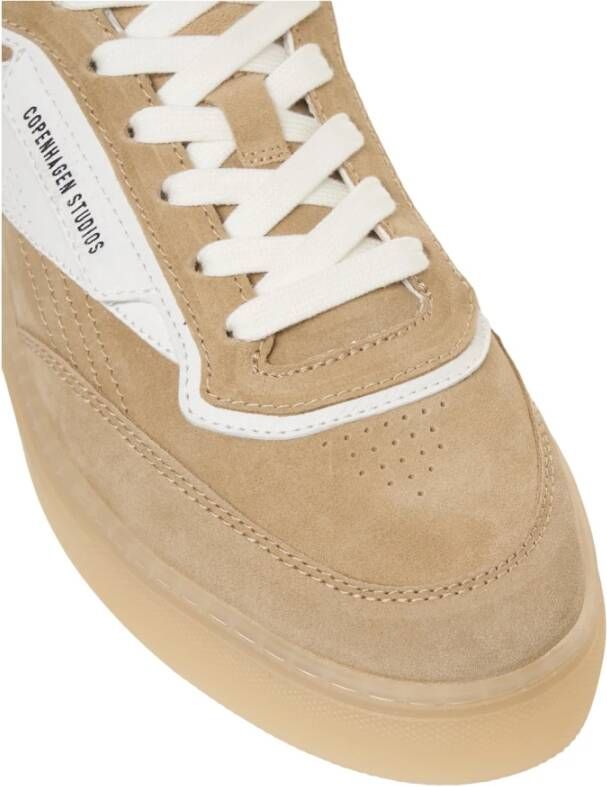 Copenhagen Shoes Leren Sneakers met Suède Details