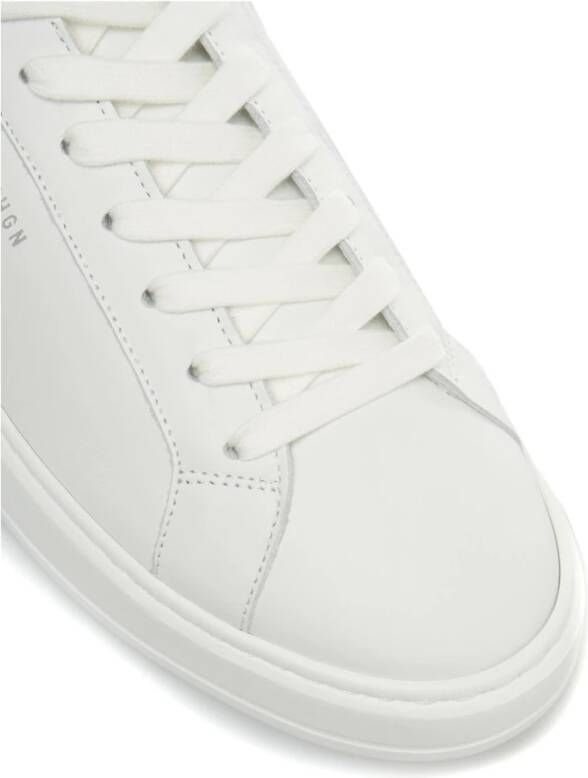 Copenhagen Shoes Logo Sneakers Ronde Model Effen Veters White Heren