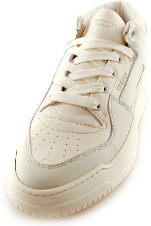 Copenhagen Shoes Retro leren mid-top sneaker White Dames