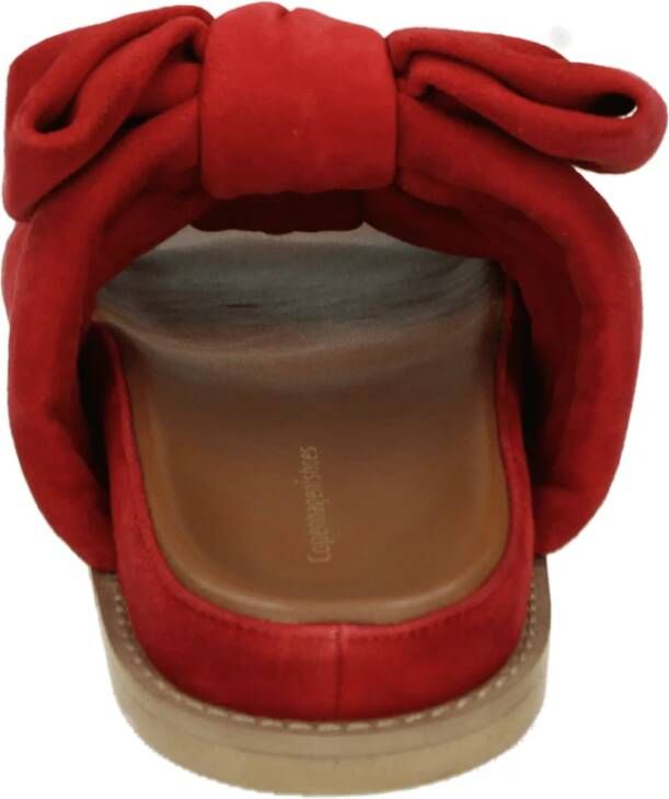 Copenhagen Shoes Rode Suède Sportieve Zomer Slippers