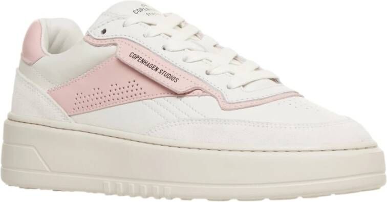 Copenhagen Shoes Roze Sneakers voor Vrouwen White Dames