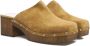 Copenhagen Shoes Veloursleren Klompen met Elegante Studs Brown Dames - Thumbnail 7
