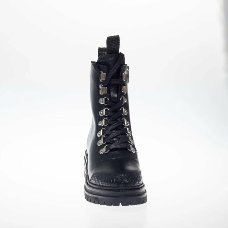 Copenhagen Shoes Heerlijke Leren Laarzen met Discrete Rits Zwart Dames