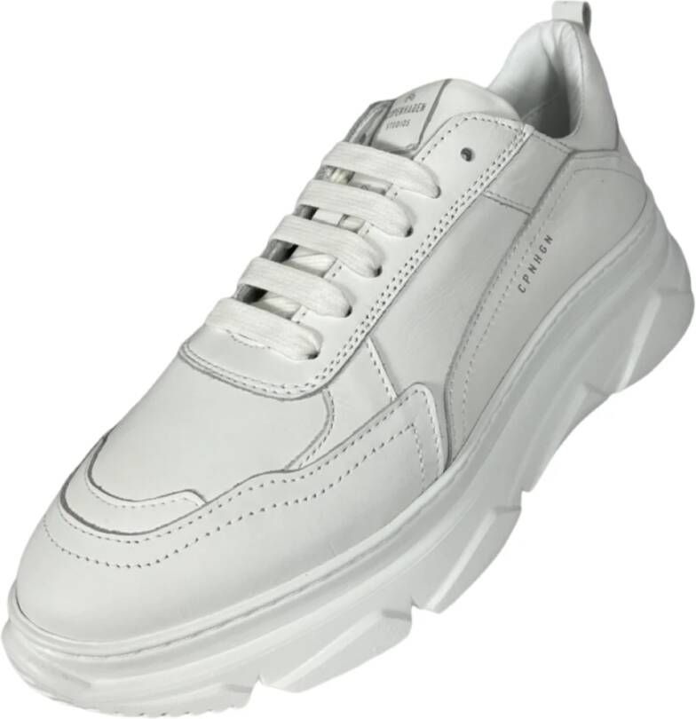 Copenhagen Shoes Copenhagen Cph40 Vitello Dames Platform Sneakers Wit Dames