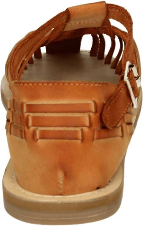 Copenhagen Shoes Sportieve Sandalen MY Days Oranje Nubuck