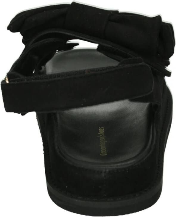 Copenhagen Shoes Sportieve Zwarte Suède Sandalen