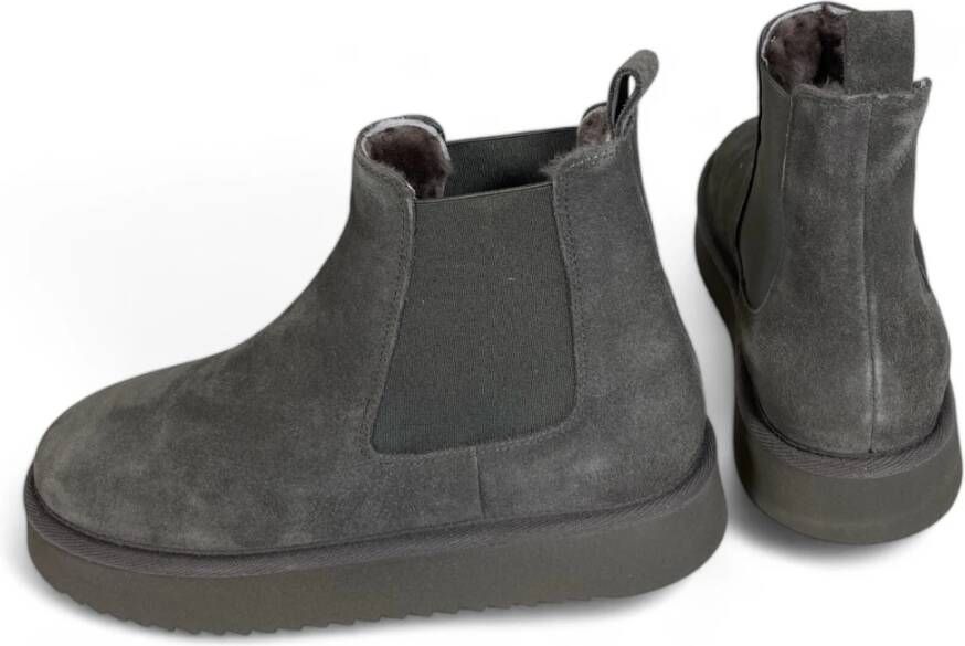 Copenhagen Shoes Suède Chelsea Boots Black Heren