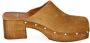Copenhagen Shoes Suede Slip-On Klompen met Plateauhak White Dames - Thumbnail 3