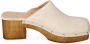 Copenhagen Shoes Suede Slip-On Klompen met Plateauhak White Dames - Thumbnail 6