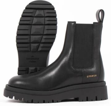 Copenhagen Shoes Vitello Zwarte Matt Sneakers Black Dames