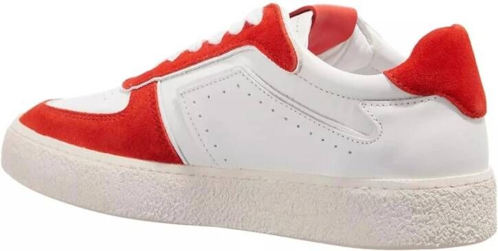 Copenhagen Shoes Wit Rode Leren Mix Sneakers
