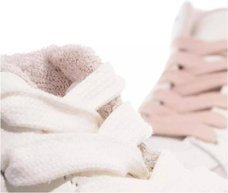 Copenhagen Shoes Wit Roze Leren Sneakers White Dames