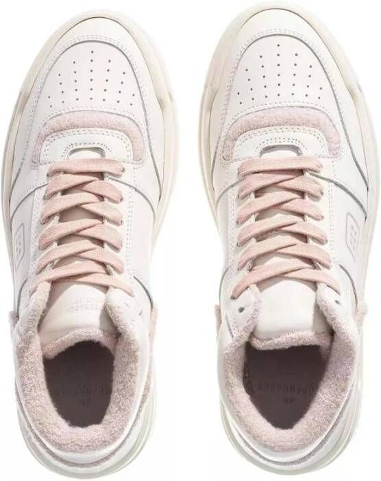 Copenhagen Shoes Wit Roze Leren Sneakers White Dames