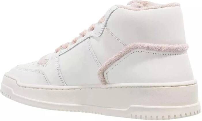 Copenhagen Shoes Wit Roze Leren Sneakers White Dames