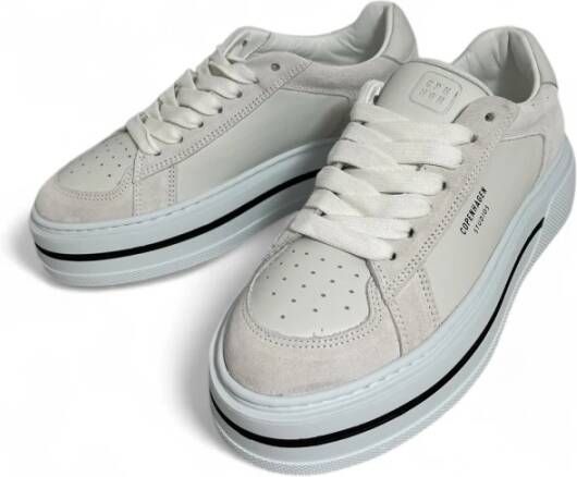 Copenhagen Shoes Witte leren mix sneakers met logodetails Multicolor Dames