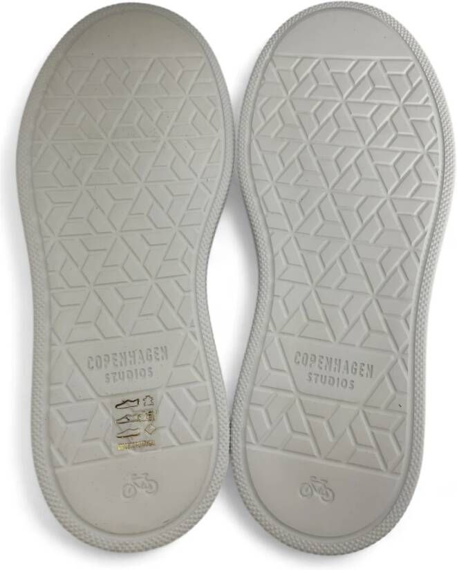 Copenhagen Shoes Witte leren mix sneakers met logodetails Multicolor Dames