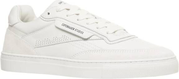 Copenhagen Shoes Witte Leren Sneakers met Stiksel White Heren