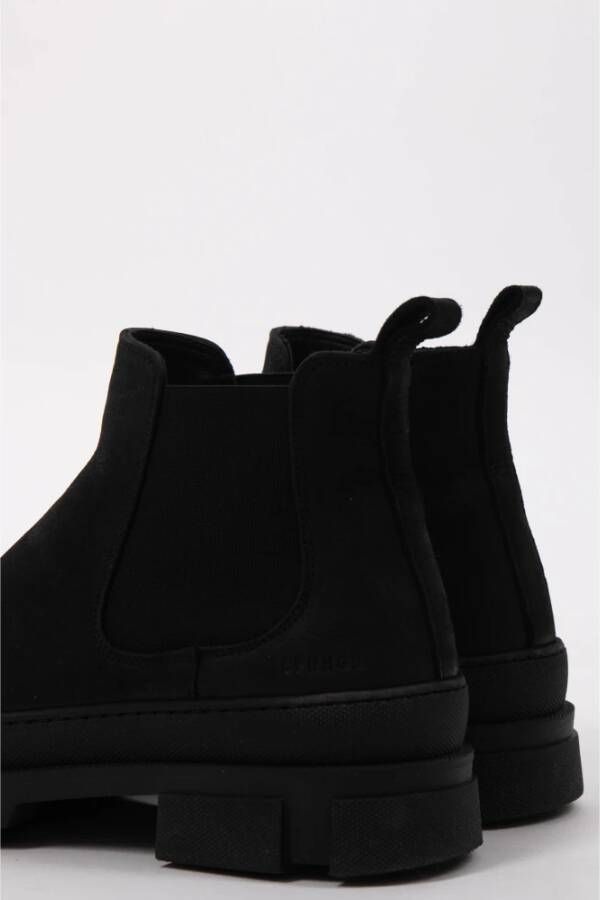 Copenhagen Shoes Zwarte Chelsea Boot in Gewaxt Nabuc