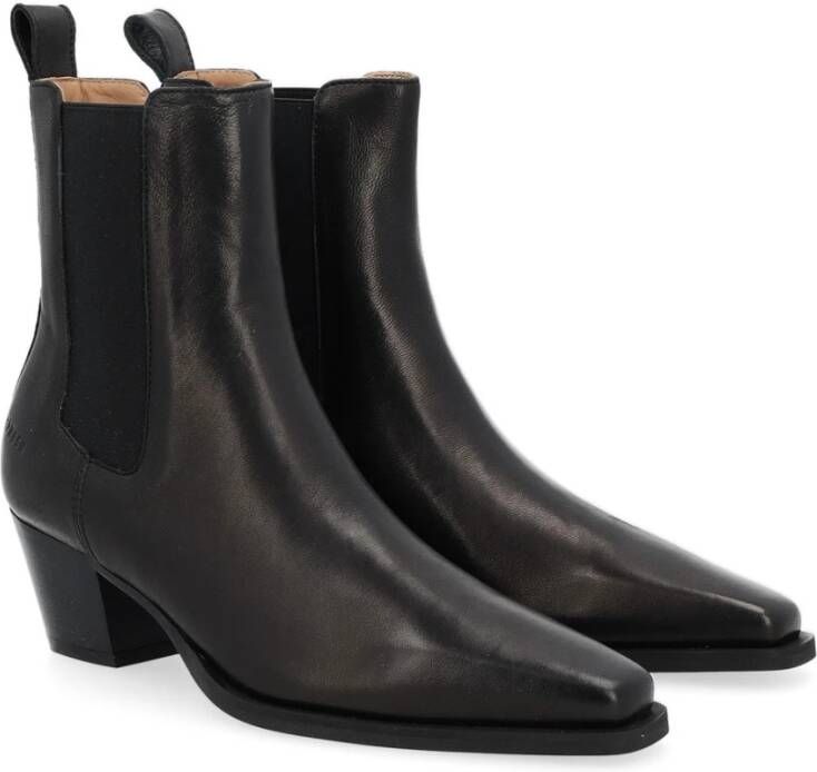 Copenhagen Shoes Zwarte Leren Dameslaars Black Dames