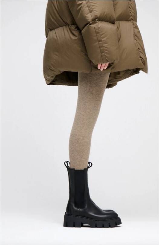 Copenhagen Shoes Zwarte leren enkellaarsjes Black Dames