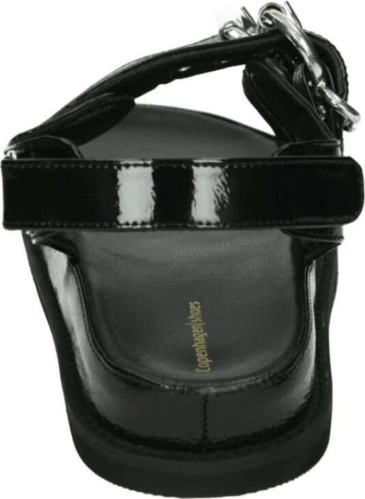 Copenhagen Shoes Zwarte sportieve sandalen THE Magical Patent