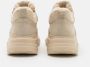 Copenhagen Shoes Nabuc Teddy Dames Plateau-Sneaker met Echt Bontvoering Beige Dames - Thumbnail 10