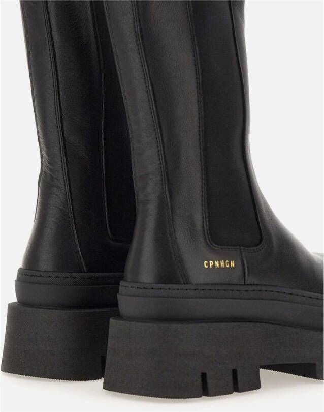 Copenhagen Shoes Stijlvolle Chelsea Boots met plateauzool Black Dames