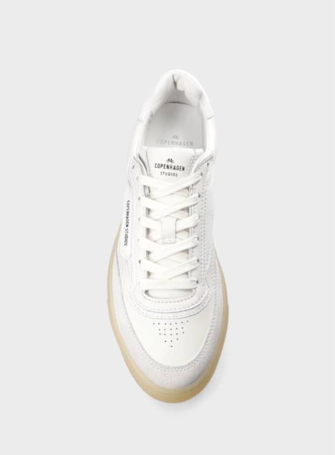 Copenhagen Studios Retro Leren Sneakers met Geborduurde Details
