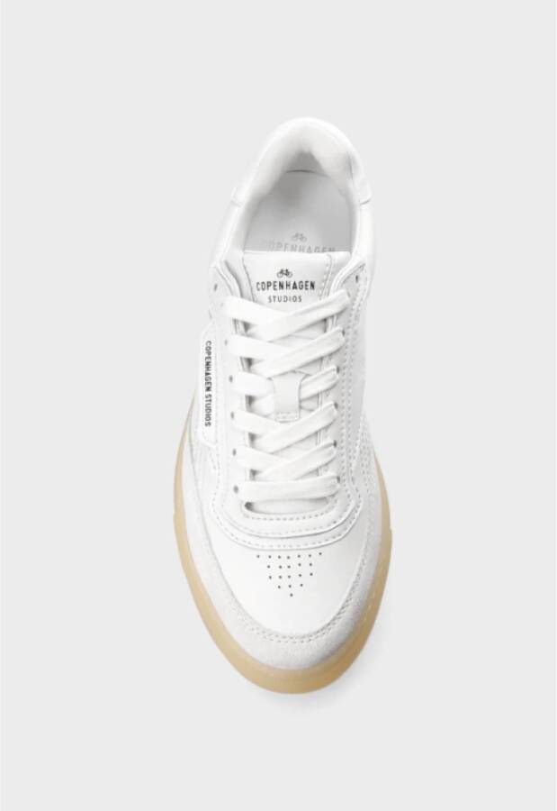 Copenhagen Studios Retro Leren Sneakers met Geborduurde Details
