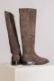 Copenhagen Studios Suede Kniehoge Laars Off Black Brown Dames - Thumbnail 2