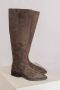 Copenhagen Studios Suede Kniehoge Laars Off Black Brown Dames - Thumbnail 4