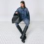 Copenhagen Studios Zwarte Kniehoge Leren Laarzen Black Dames - Thumbnail 7