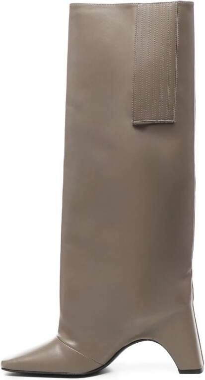 Coperni Beige Leren Laarzen met 75mm Hak