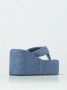 Coperni Denim Sleehak Sandaal Blue Dames - Thumbnail 2