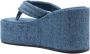 Coperni Sandalen Wedge Sandals Canvas Washed Blue in blauw - Thumbnail 4