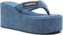 Coperni Sandalen Wedge Sandals Canvas Washed Blue in blauw - Thumbnail 5