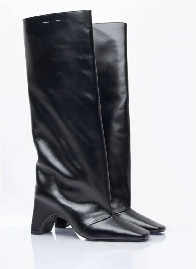 Coperni Leren Kniehoge Bridge Laarzen Black Dames