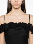 Coperni Zwart Boothals Ruche Topwear - Thumbnail 4