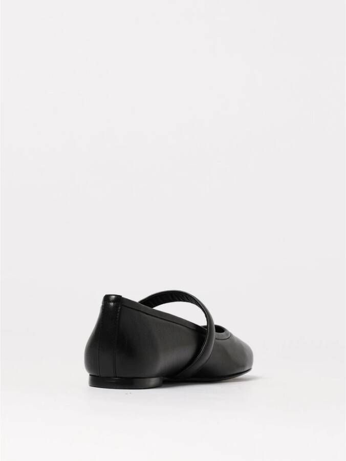 Coperni Zwarte leren ballerina`s