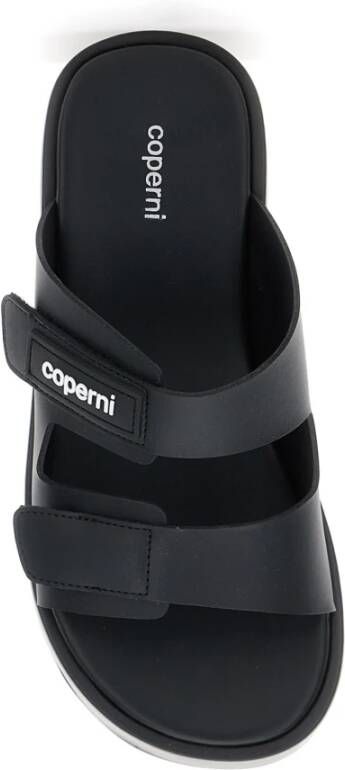 Coperni Zwarte Leren Wedge Sneakers met Logo