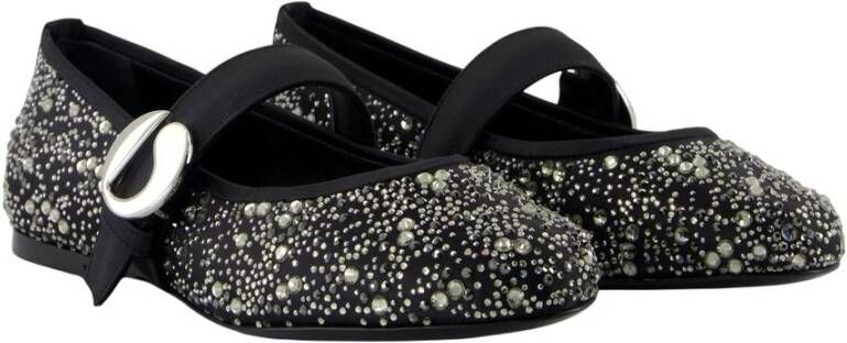 Coperni Zwart Zilver Synthetische Ballerina's met Gespsluiting